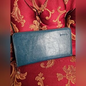 Bostantem Blue Leather Wallet